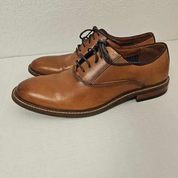 Vince Camuto Lawson Oxford Size 9M Cognac - Picture 5 of 8